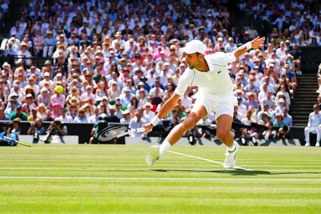Mandatory Credit: Photo by Javier Garcia Shutterstock (13018062aq) Novak Djokovic during the Men s Singles Final Wimbledon Tennis Championships, Day 14, The All England Lawn Tennis and Croquet Club, London, UK - 10 Jul 2022 Wimbledon Tennis Championships, Day 14, The All England Lawn Tennis and Croquet Club, London, UK - 10 Jul 2022  Copyright: xJavierxGarcia Shutterstockx 13018062aq