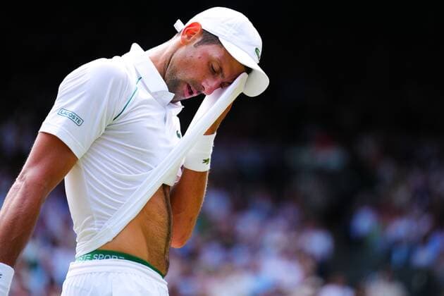 Mandatory Credit: Photo by Javier Garcia Shutterstock (13018062cl) Novak Djokovic during the Men s Singles Final Wimbledon Tennis Championships, Day 14, The All England Lawn Tennis and Croquet Club, London, UK - 10 Jul 2022 Wimbledon Tennis Championships, Day 14, The All England Lawn Tennis and Croquet Club, London, UK - 10 Jul 2022  Copyright: xJavierxGarcia Shutterstockx 13018062cl