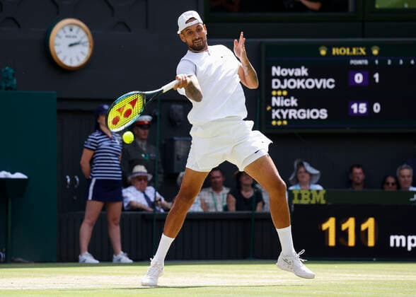 Nick Kyrgios AUS Tennis Wimbledon 2021 Grand Slam ITF ATP WTA AELTC London Great Britain 10 July 2022 Copyright: xJuergenxHasenkopfx