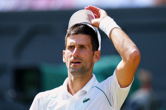Mandatory Credit: Photo by Javier Garcia Shutterstock (13018062di) Novak Djokovic during the Men s Singles Final Wimbledon Tennis Championships, Day 14, The All England Lawn Tennis and Croquet Club, London, UK - 10 Jul 2022 Wimbledon Tennis Championships, Day 14, The All England Lawn Tennis and Croquet Club, London, UK - 10 Jul 2022  Copyright: xJavierxGarcia Shutterstockx 13018062di