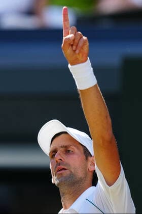 Mandatory Credit: Photo by Javier Garcia Shutterstock (13018062dh) Novak Djokovic during the Men s Singles Final Wimbledon Tennis Championships, Day 14, The All England Lawn Tennis and Croquet Club, London, UK - 10 Jul 2022 Wimbledon Tennis Championships, Day 14, The All England Lawn Tennis and Croquet Club, London, UK - 10 Jul 2022  Copyright: xJavierxGarcia Shutterstockx 13018062dh