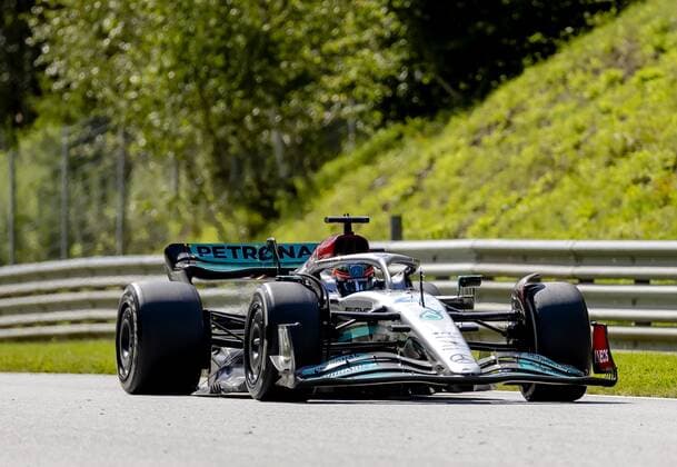 SPIELBERG George Russell 63 with the Mercedes W13 during the Austrian Grand Prix at the Red Bull Ring on July 10, 2022 in Spielberg, Austria ANP SEM VAN DER WAL F1 Grand Prix of Austria 2022 xVIxANPxSportx xxANPxIVx 451597228 originalFilename: 451597228.jpg