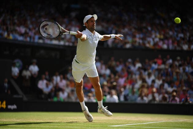 Novak Djokovic (Ser) defeated Nick Kyrgios (Aus) in the men™s single final of Wimbledon 2022 TENNIS : Wimbledon 2022 : 10 07 2022 AntoineCouvercelle Panoramic 