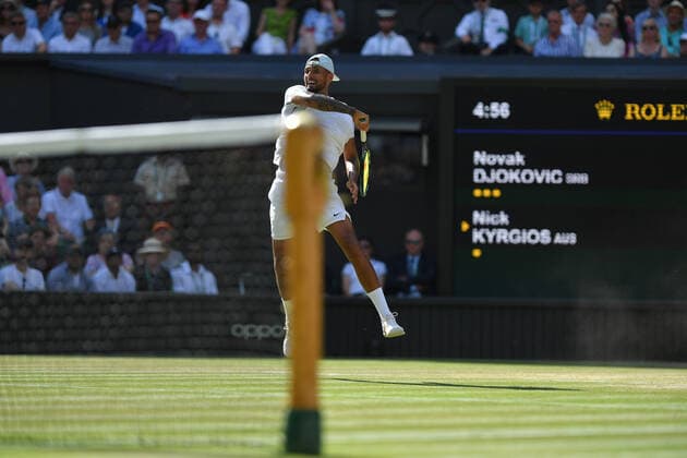 Novak Djokovic (Ser) defeated Nick Kyrgios (Aus) in the men™s single final of Wimbledon 2022 TENNIS : Wimbledon 2022 : 10 07 2022 AntoineCouvercelle Panoramic 