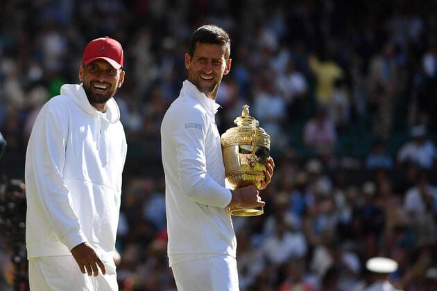 Novak Djokovic (Ser) defeated Nick Kyrgios (Aus) in the men™s single final of Wimbledon 2022 TENNIS : Wimbledon 2022 : 10 07 2022 AntoineCouvercelle Panoramic 