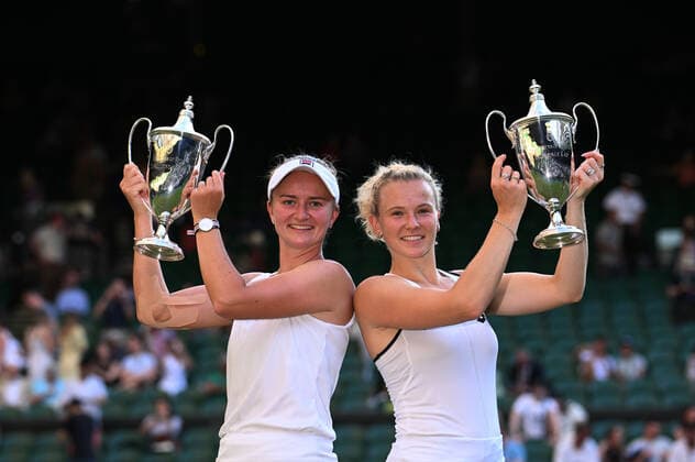 2022 Wimbledon Barbora Krejcikova, CZE and Katerina Siniakova , CZE