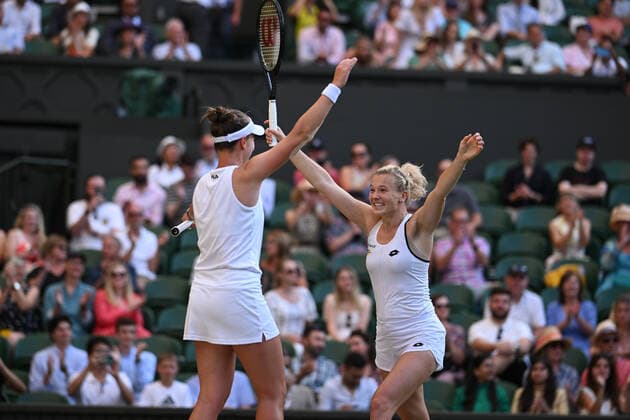 2022 Wimbledon Barbora Krejcikova, CZE and Katerina Siniakova , CZE
