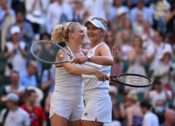 2022 Wimbledon Barbora Krejcikova, CZE and Katerina Siniakova , CZE
