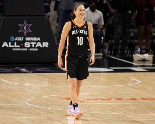 WNBA, Basketball Damen, USA All-Star Game Sue Bird smiles during the WNBA All-Star Game at Wintrust Arena in Chicago, Illinois. Andrea Vilchez SPP  Copyright: xAndreaxVilchez SPPx andrea_vilchez_sports_press_photo_166276