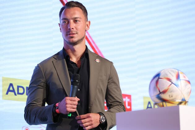 SOCCER - BL, press conference, PK, Pressekonferenz VIENNA,AUSTRIA,11.JUL.22 - SOCCER - ADMIRAL Bundesliga, season opening, press conference. Image shows head coach Matthias Jaissle (RBS).  GEPAxpictures xArminxRauthner