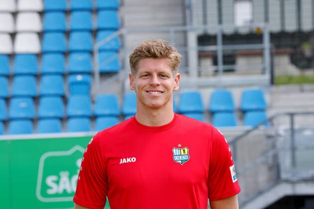 CFC- Mannschaftsfoto 2022 2023 12.07.2022, Chemnitz, Stadion an der Gellertstrasse, Fussball, Regionalliga Nordost, CFC, Mannschaftsfoto der Saison 2022 2023. Jakub Jakubov Chemnitz Sachsen BRD *** CFC team photo 2022 2023 12 07 2022, Chemnitz, sports, stadium at the Gellertstrasse, football, Regionalliga Nordost, CFC, team photo of the season 2022 2023 Jakub Jakubov Chemnitz Saxony FRG