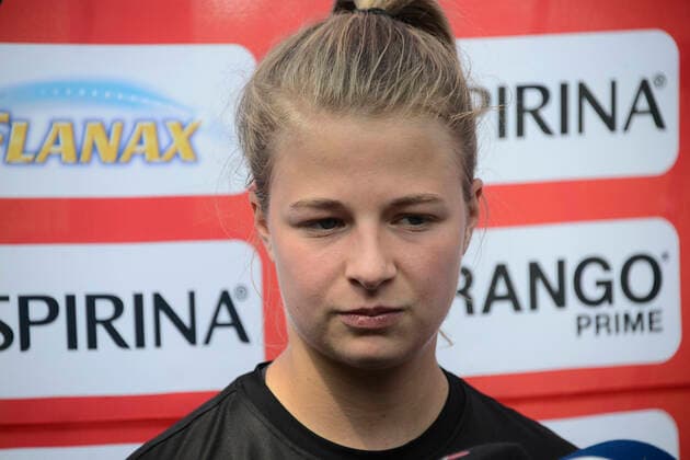July 12, 2022, Mexico City, Mexico City, Mexico: July 12, 2022, Mexico City, Mexico: Women s Bayer Leverkusen player Kristin Ko¶gel during a press conference, PK, Pressekonferenz to announce the match between America and Bayer Leverkusen as part of 100 years of Bayer in Mexico. on July 12, 2022 in Mexico City, Mexico. Mexico City Mexico - ZUMAe321 0162795764st Copyright: xCarlosxTischlerx xEyepixxGroupx