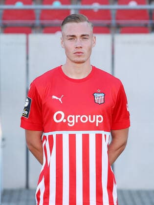 Teampraesentation Zwickau 12 07 2021 Lukas Krüger Krueger 23, Zwickau FSV Zwickau 3 Liga, Porträttermin 2022 2023 , Zwickau, 12 07 2021, GGZ Arena Zwickau, Football ,