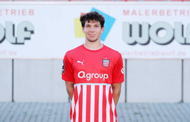 Teampraesentation Zwickau 12 07 2021 Yannic Voigt 7, Zwickau FSV Zwickau 3 Liga, Porträttermin 2022 2023 , Zwickau, 12 07 2021, GGZ Arena Zwickau, Football ,