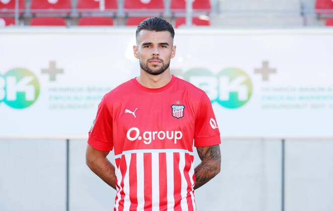 Teampraesentation Zwickau 12 07 2021 Robin Ziegele 4, Zwickau FSV Zwickau 3 Liga, Porträttermin 2022 2023 , Zwickau, 12 07 2021, GGZ Arena Zwickau, Football ,
