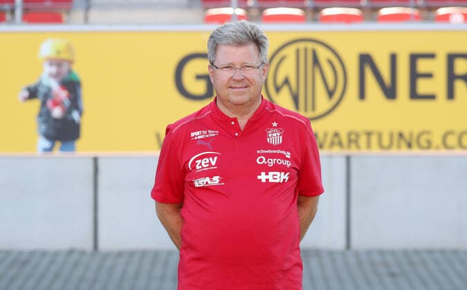 Teampraesentation Zwickau 12 07 2021 team doctor Dr Reinhold Müller Mueller FSV Zwickau 3 Liga, Porträttermin 2022 2023 , Zwickau, 12 07 2021, GGZ Arena Zwickau, football ,