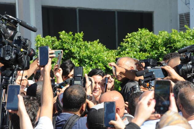 July 13, 2022, Tunisia: Arrival of Tunisian tennis champion Ons Jabeur at Tunis-Carthage airport after playing the Wimbledon final in London, which was welcomed by several government ministers, journalists and a large number of fans. Tunisia - ZUMAm107 20220713_zaf_m107_007 Copyright: xChokrixMahjoubx