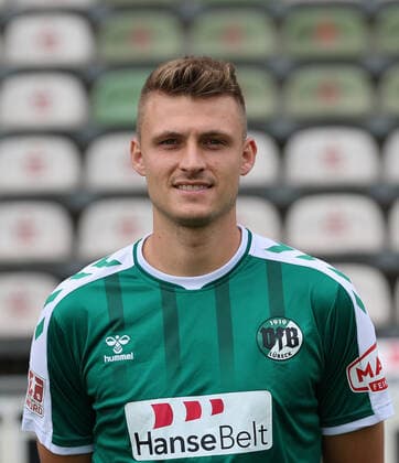 Noah Plume VfB Luebeck , RL Nord, portrait date 2022 2023
