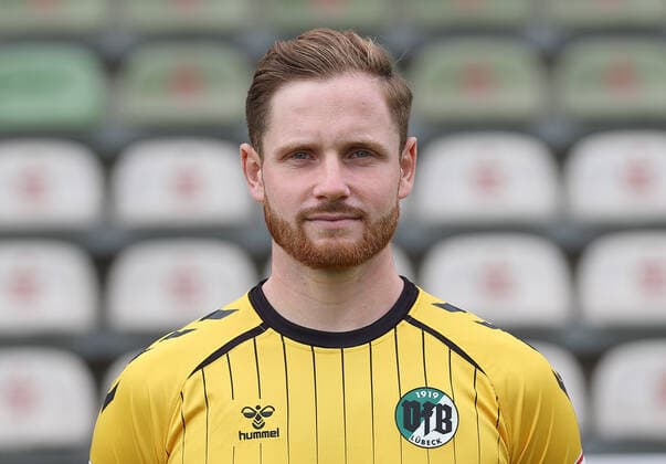 Eric Gruendemann VfB Luebeck VfB Luebeck, RL Nord, portrait date 2022 2023