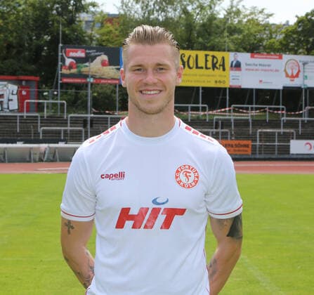 Regionalliga West, season 2022 2023, photo session Fortuna Cologne, 12 07 2022 Angelo Langer Fortuna Cologne Portrait