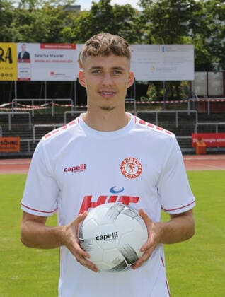 Regionalliga West, season 2022 2023, photo session Fortuna Cologne, 12 07 2022 Dustin Willms Fortuna Cologne Portrait
