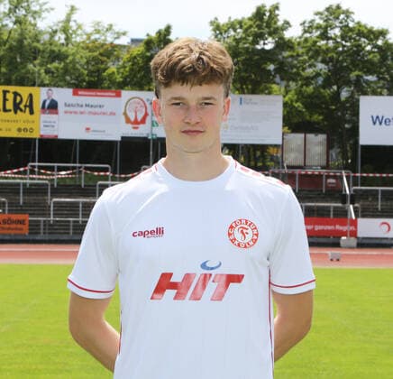 Regionalliga West, season 2022 2023, photo session Fortuna Cologne, 12 07 2022 Fin Torge Bauens Fortuna Cologne portrait