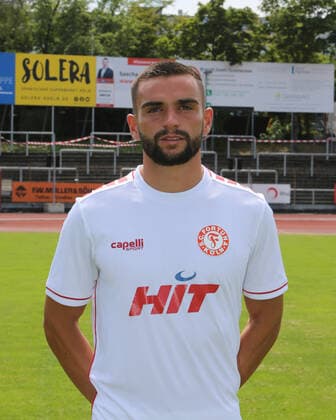 Regionalliga West, season 2022 2023, photo session Fortuna Cologne, 12 07 2022 Leon Demaj Fortuna Cologne portrait