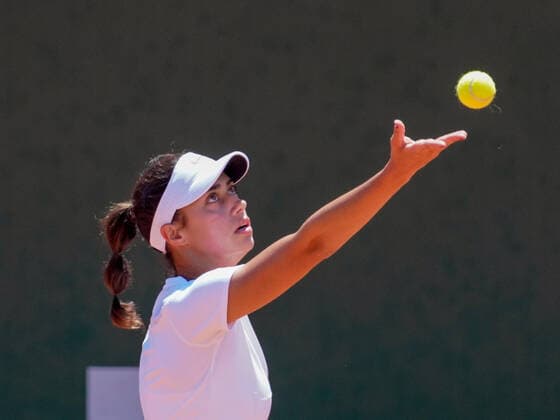 July 15, 2022, Lausanne, Vaud, Switzerland: Lausanne, Switzerland: SerbiaÃ¢â‚¬â ¢s OLGA DANILOVIC serves in her WomenÃ¢â‚¬â ¢s Singles quarter-final match against Simona Waltert at the Ladies Open Lausanne. Lausanne Switzerland - ZUMAs230 20220715_znp_s230_001 Copyright: xCorinexScibozx