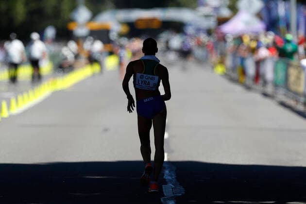 Viviane Lyra of Brazil competes in 20km race walk women during the World Athletics Championships in Eugene, USA, 15 July 2022. World Athletics Championships !ACHTUNG: NUR REDAKTIONELLE NUTZUNG!  Copyright: xAlbertoxEstevezx AMDEP3343 20220715-ba76bbb8e3d19b474279e3b89d1b199351dc7501