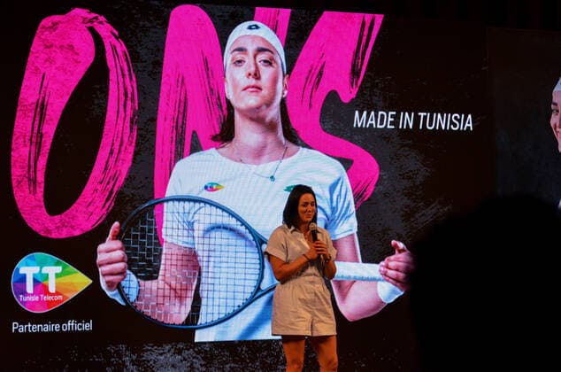 July 15, 2022, Tunis, Tunisia: Tunis, Tunisia. 15 July 2022. Tennis player Ons Jabeur is cheered and acclaimed by fans at the Municipal theatre in Tunis. Ons Jabeur has recently returned to Tunisia after arriving second at the Grand Slam women single at Wimbledon and narrowly missing out on winning her first Grand Slam Tunis Tunisia - ZUMAd99_ 0162942939st Copyright: xHasanxMradx