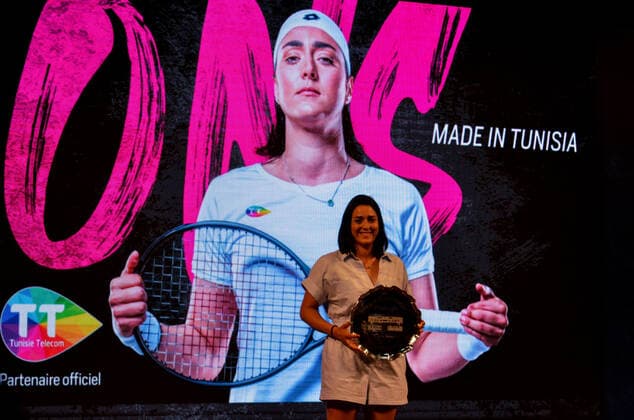 July 15, 2022, Tunis, Tunisia: Tunis, Tunisia. 15 July 2022. Tennis player Ons Jabeur is cheered and acclaimed by fans at the Municipal theatre in Tunis. Ons Jabeur has recently returned to Tunisia after arriving second at the Grand Slam women single at Wimbledon and narrowly missing out on winning her first Grand Slam Tunis Tunisia - ZUMAd99_ 0162942944st Copyright: xHasanxMradx