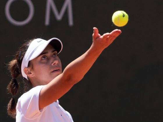 July 16, 2022, Lausanne, Vaud, Switzerland: Lausanne, Switzerland: SerbiaÃ¢â‚¬â ¢s OLGA DANILOVIC serves in her WomenÃ¢â‚¬â ¢s Singles semi-final match against Anastasia Potapova at the Ladies Open Lausanne. Lausanne Switzerland - ZUMAs230 20220716_znp_s230_003 Copyright: xCorinexScibozx