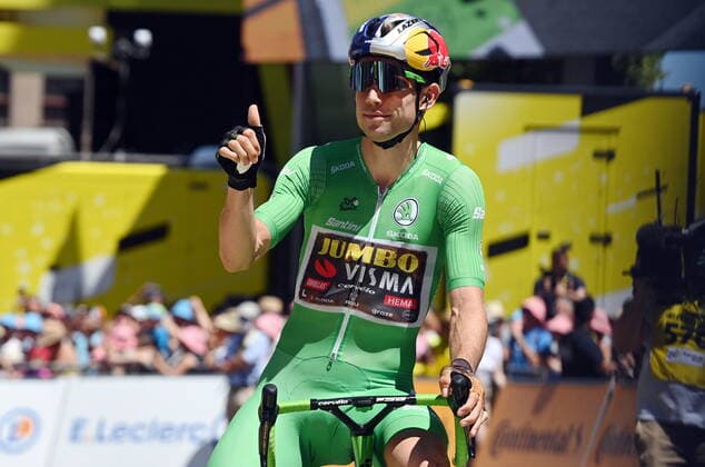 Belgian Wout Van Aert of Team Jumbo-Visma pictured at the start of stage fifteen of the Tour de France cycling race, from Rodez to Carcassonne (200km), France, on Sunday 17 July 2022. This year s Tour de France takes place from 01 to 24 July 2022. - UK OUT DAVIDxSTOCKMAN  x37560865x