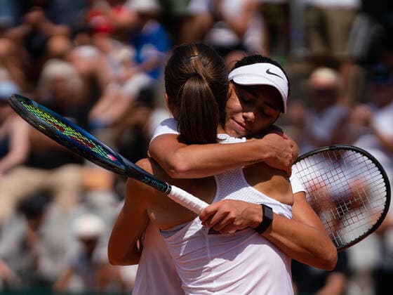 July 17, 2022, Lausanne, Vaud, Switzerland: Lausanne, Switzerland: SerbiaÃ¢â‚¬â ¢s OLGA DANILOVIC (R) congratulates CroatiaÃ¢â‚¬â ¢s PETRA MARTIC who has won the Ladies Open Lausanne 2022. Lausanne Switzerland - ZUMAs230 20220717_znp_s230_003 Copyright: xCorinexScibozx