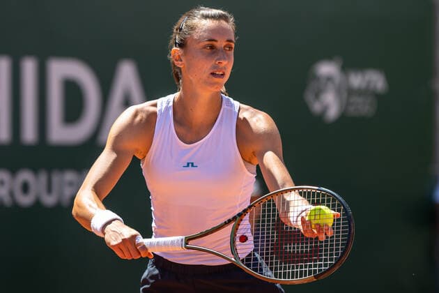 17 07 2022, Lausanne, Tennis WTA 250 Ladies Open Lausanne Olga Danilovic SRB and Petra MARTIC CRO Petra MARTIC CRO during the finals match at the WTA International Ladies Open Lausanne tennis tournament, in Lausanne, Switzerland, Sunday 17 July 2022 Photo by Fabrice De Gasperis Mediafab Photography via JustPictures ch Lausanne Tennis Club Lausanne Vaud Switzerland  Copyright: xJustPictures.ch FabricexDexGasperisx