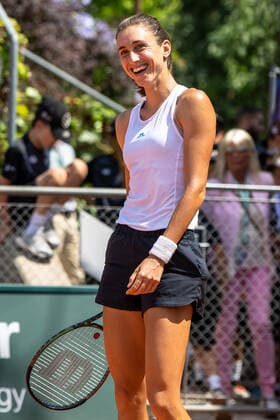 17 07 2022, Lausanne, Tennis WTA 250 Ladies Open Lausanne Olga Danilovic SRB and Petra MARTIC CRO Petra MARTIC CRO winner during the finals match at the WTA International Ladies Open Lausanne tennis tournament, in Lausanne, Switzerland, Sunday 17 July 2022 Photo by Fabrice De Gasperis Mediafab Photography via JustPictures ch Lausanne Tennis Club Lausanne Vaud Switzerland  Copyright: xJustPictures.ch FabricexDexGasperisx