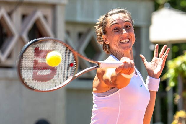 17 07 2022, Lausanne, Tennis WTA 250 Ladies Open Lausanne Olga Danilovic SRB and Petra MARTIC CRO Petra MARTIC CRO during the finals match at the WTA International Ladies Open Lausanne tennis tournament, in Lausanne, Switzerland, Sunday 17 July 2022 Photo by Fabrice De Gasperis Mediafab Photography via JustPictures ch Lausanne Tennis Club Lausanne Vaud Switzerland  Copyright: xJustPictures.ch FabricexDexGasperisx