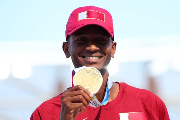Mutaz Essa Barshim (QAT), JULY 19, 2022 - Athletics : IAAF World Championships Oregon 2022 Men s High Jump Award ceremony at Hayward Field, Eugene, Oregon, USA.  (193910448)