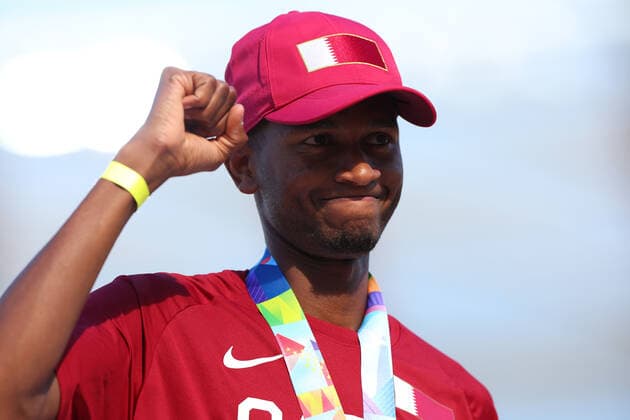 Mutaz Essa Barshim (QAT), JULY 19, 2022 - Athletics : IAAF World Championships Oregon 2022 Men s High Jump Award ceremony at Hayward Field, Eugene, Oregon, USA.  (193910475)