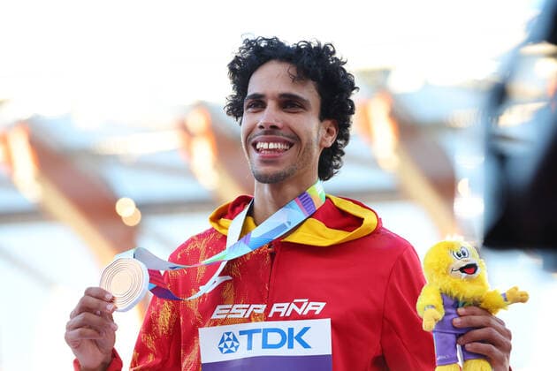 Mohamed Katir (ESP), JULY 19, 2022 - Athletics : IAAF World Championships Oregon 2022 Men s 1500m Award ceremony at Hayward Field, Eugene, Oregon, USA.  (193913154)