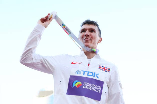Jake Wightman (GBR), JULY 19, 2022 - Athletics : IAAF World Championships Oregon 2022 Men s 1500m Award ceremony at Hayward Field, Eugene, Oregon, USA.  (193913169)