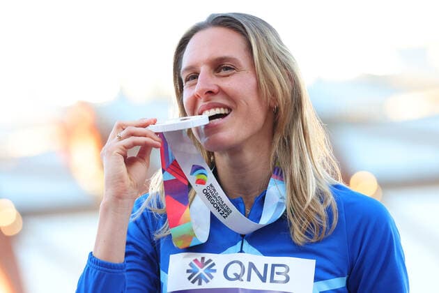 Elena Vallortigara (ITA), JULY 19, 2022 - Athletics : IAAF World Championships Oregon 2022 Women s High Jump Award ceremony at Hayward Field, Eugene, Oregon, USA.  (193913180)