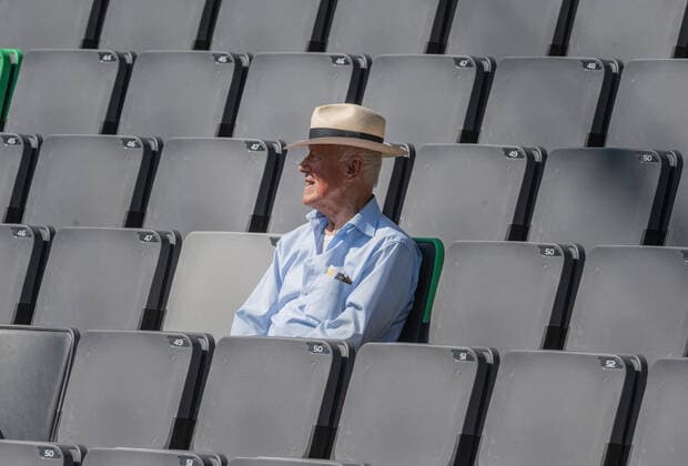 Hamburg European Open 2022 20 07 2022, Tennisanlage am Rothenbaum, Hamburg In this weather you are still alone on the tennis court of the Rothenbaum Â