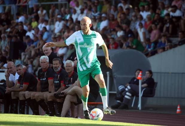17 07 22 AH Stadtauswahl Fellbach SV Werder Bremen Traditionself Germany, Fellbach, 17 07 2022, football, Bundesliga, AH Stadtauswahl Fellbach SV Werder Bremen Traditionself Frank Ordenewitz SV Werder Bremen