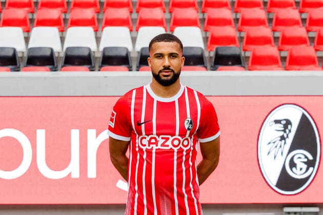 Daniel Kofi Kyereh SC Freiburg, 11 SC Freiburg, 1 Bundesliga, portrait date 2022 2022, 20 07 2022 DFB DFL REGULATIONS PROHIBIT ANY USE OF PHOTOGRAPHS AS IMAGE SEQUENCES AND OR QUASI VIDEO SC Freiburg, 1 Bundesliga, portrait date 2022 2023, 20 07 2022 Freiburg Copyright: xEibner-Pressefoto RogerxBuerkex EP_EER