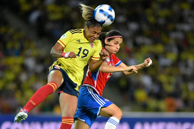 Futbol, Colombia vs Chile. Copa America femenina 2022. Chile vs Colombia durante la Copa America femenina 2022 en el estadio Centenario d ella ciudad de Armenia, Colombia 20 07 2022 VizzorImage Ricardo Vejarano Photosport Football, Colombia vs Chile. America™s woman Cup Championship 2022. Chile against Colombia during Copa America Woman™s Cup at Centenario stadium. Armenia, Colombia. 20 07 2022 VizzorImage Ricardo Vejarano Photosport Colombia vs Chile, Copa America Femenina 2022