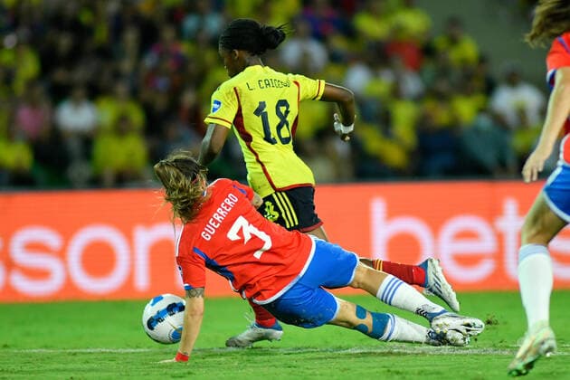 Futbol, Colombia vs Chile. Copa America femenina 2022. Chile vs Colombia durante la Copa America femenina 2022 en el estadio Centenario d ella ciudad de Armenia, Colombia 20 07 2022 VizzorImage Ricardo Vejarano Photosport Football, Colombia vs Chile. America™s woman Cup Championship 2022. Chile against Colombia during Copa America Woman™s Cup at Centenario stadium. Armenia, Colombia. 20 07 2022 VizzorImage Ricardo Vejarano Photosport Colombia vs Chile, Copa America Femenina 2022