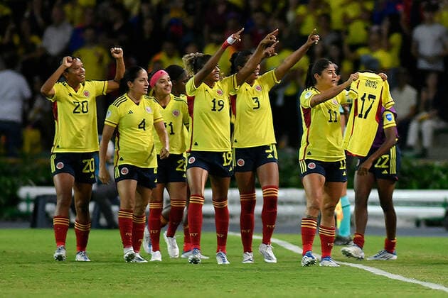 Futbol, Colombia vs Chile. Copa America femenina 2022. Chile vs Colombia durante la Copa America femenina 2022 en el estadio Centenario d ella ciudad de Armenia, Colombia 20 07 2022 VizzorImage Ricardo Vejarano Photosport Football, Colombia vs Chile. America™s woman Cup Championship 2022. Chile against Colombia during Copa America Woman™s Cup at Centenario stadium. Armenia, Colombia. 20 07 2022 VizzorImage Ricardo Vejarano Photosport Colombia vs Chile, Copa America Femenina 2022