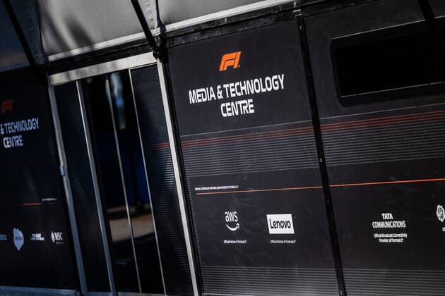 FOM TV Compound during the Formula 1 Lenovo Grand Prix de France, French Grand Prix 2022, 12th round of the 2022 FIA Formula One World Championship, WM, Weltmeisterschaft from July 22 to 24, 2022 on the Circuit Paul Ricard, in Le Castellet, France - F1 - FRENCH GRAND PRIX 2022 DPPI Panoramic  00122028_GH_1009