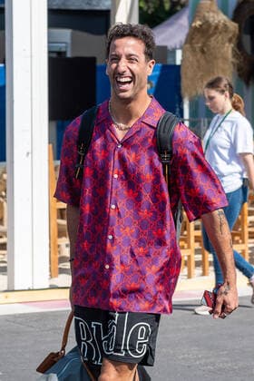Daniel Ricciardo McLaren F1 Team 3 arrives in the paddock, French Grand Prix 2022, motorsports, Formula 1, 21 07 2022, French Grand Prix 2022, motorsports, Formula 1, 21 07 2022 Le Castellet Copyright: xEibner-Pressefotox EP_FSU